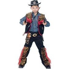 Cowboy Kostüm für Kinder / Karneval Fasching Sheriff Verkleidung Weste und Hose