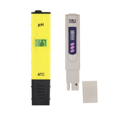 Digitales pH-Meter + TDS Tester Aquarium Pool Hydrokultur Wasser Monitor 0-9999 PPM