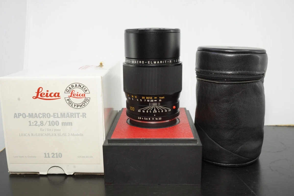 Leica APO-MACRO-ELMARIT-R 100mm Focal f/2.8 Camera Lenses for sale