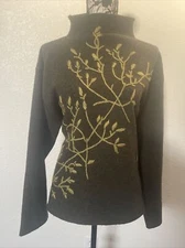 Rosanna  Long Sleeve 100% Lambs Wool Sweater Women's Medium