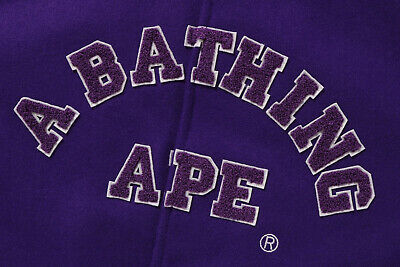 A BATHING APE Men's GIANT APE HEAD VARSITY JACKET 1I80141013 A BATHING APE Men's GIANT APE HEAD VARSITY JACKET 1I80141013