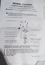 Thomas Compressor Pump Rebuild Kit SK61732  617CA32 629 607 FAST SHIP! !96