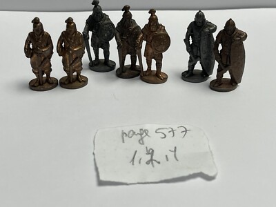 RARE VINTAGE KINDER SURPRISE FERRERO WARRIOR 1980 METAL FIGURES