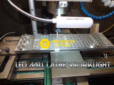 ENG LED LIGHT CNC R8 KNEE MILL BRIDGEPORT MAGNETIC adustable