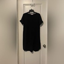 New Directions Studio Navy Blue Tee Shirt Dress Size Medium