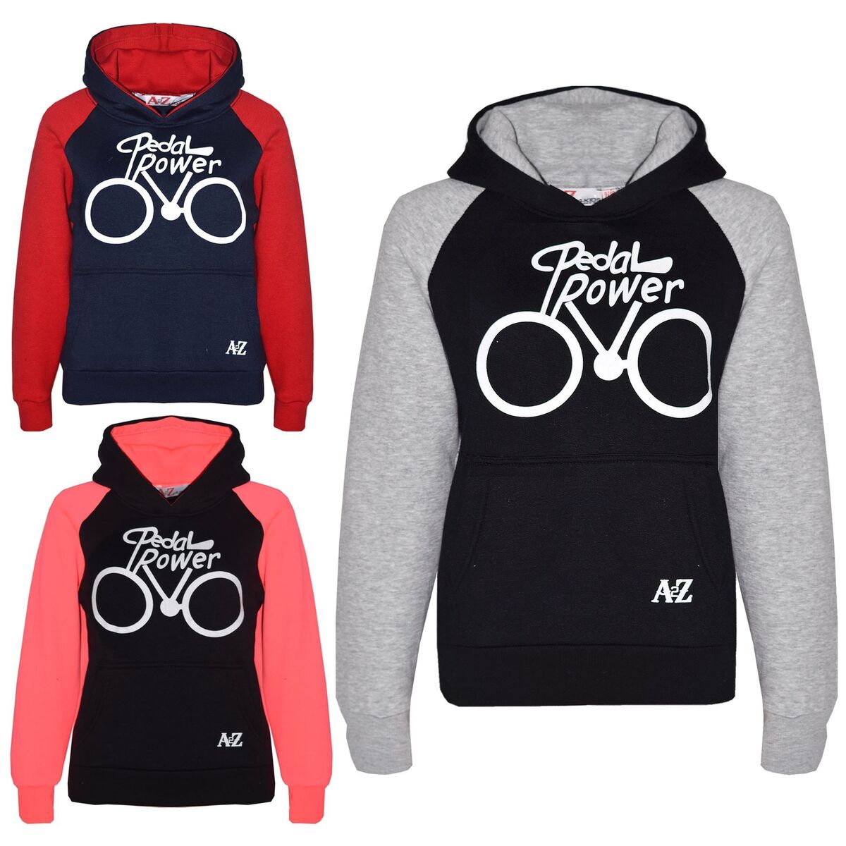A2Z 4 Kids Unisex Pedal Power Print Tracksuit Hoodie A2Z 4 Kids Unisex Pedal Power Print Tracksuit Hoodie