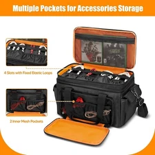 Carrying Case Compatible with Xbox Series X, Double Layer Game Consoles Bag with