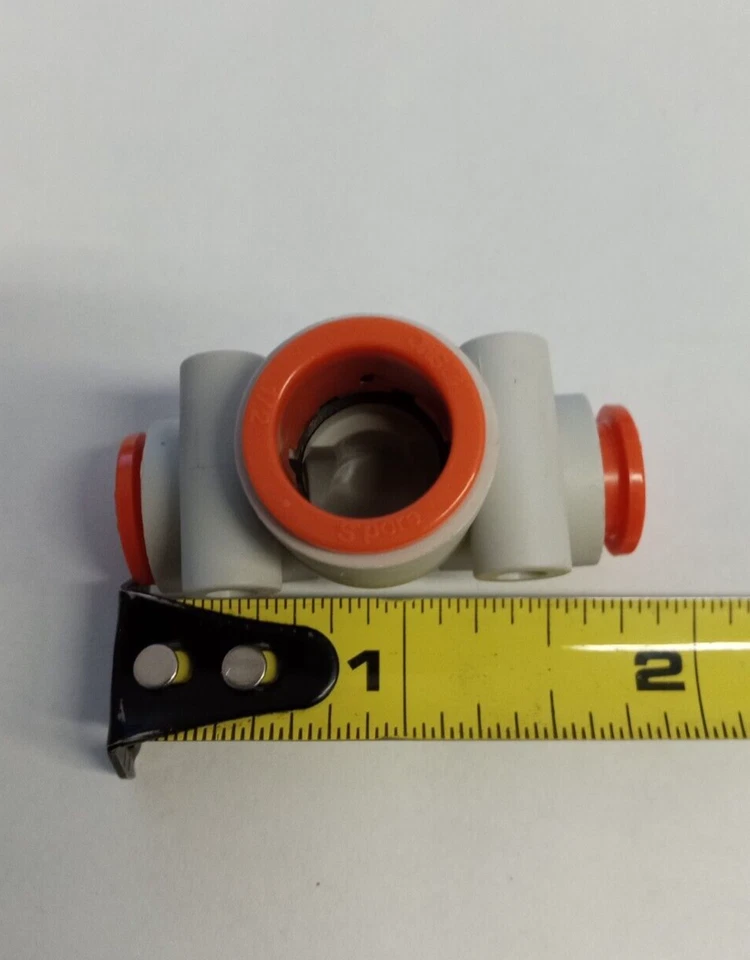 SMC KQ2T11-13A 3/8"x3/8"x1/2" Push-to-Connect Fitting Union Tee ** 10-pack** - Image 2 of 3