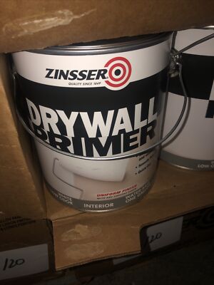 (4 Pack-1 Gal Buckets) Rustoleum Zinsser Gallon Water Base Drywall Primer 1501