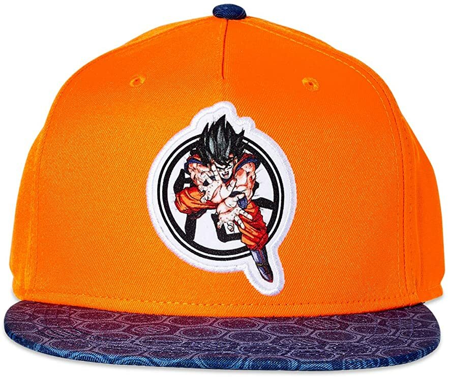 Youth Dragon Ball Z Goku Orange and Blue Adjustable Hat OSFM New