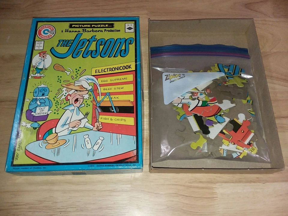 Vtg 1975 The JETSONS Jigsaw Puzzle Hanna-Barbera COMPLETE - Image 2 of 4