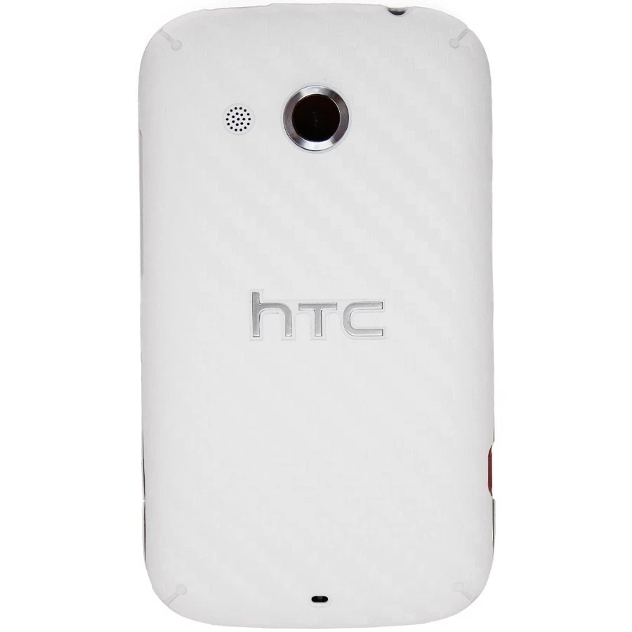 ArmorSuit MilitaryShield HTC Desire C Screen Protector + White Carbon Fiber Skin - Image 2 of 4