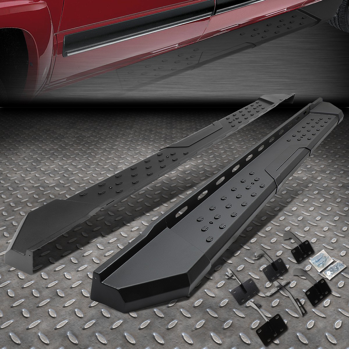 Nuvision For 19-24 Ram 1500 Truck Crew Cab 5.5 Aluminum Side Step Nerf Bar Running Board
