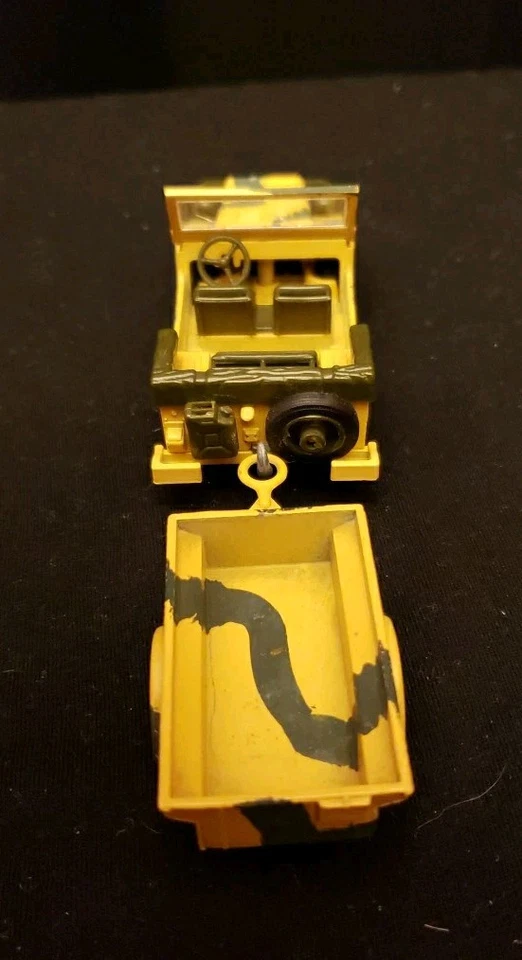 Vintage Solido Jeep Mercedes Auto Union 1:43 #212 w/Trailer #213 Made In France - Image 4 of 4