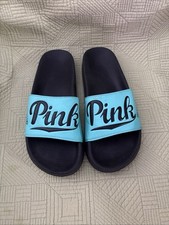 Victoria s Secret PINK Limited Edition Mint Logo Slide Sandals Size L