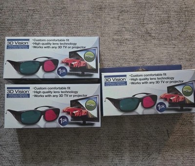 Vintage 3D Vision 3D Deluxe Glasses New In Box 