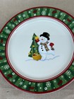 Longaberger Bluster The Snowman pair of plates 8 1/3" round each — photo 8