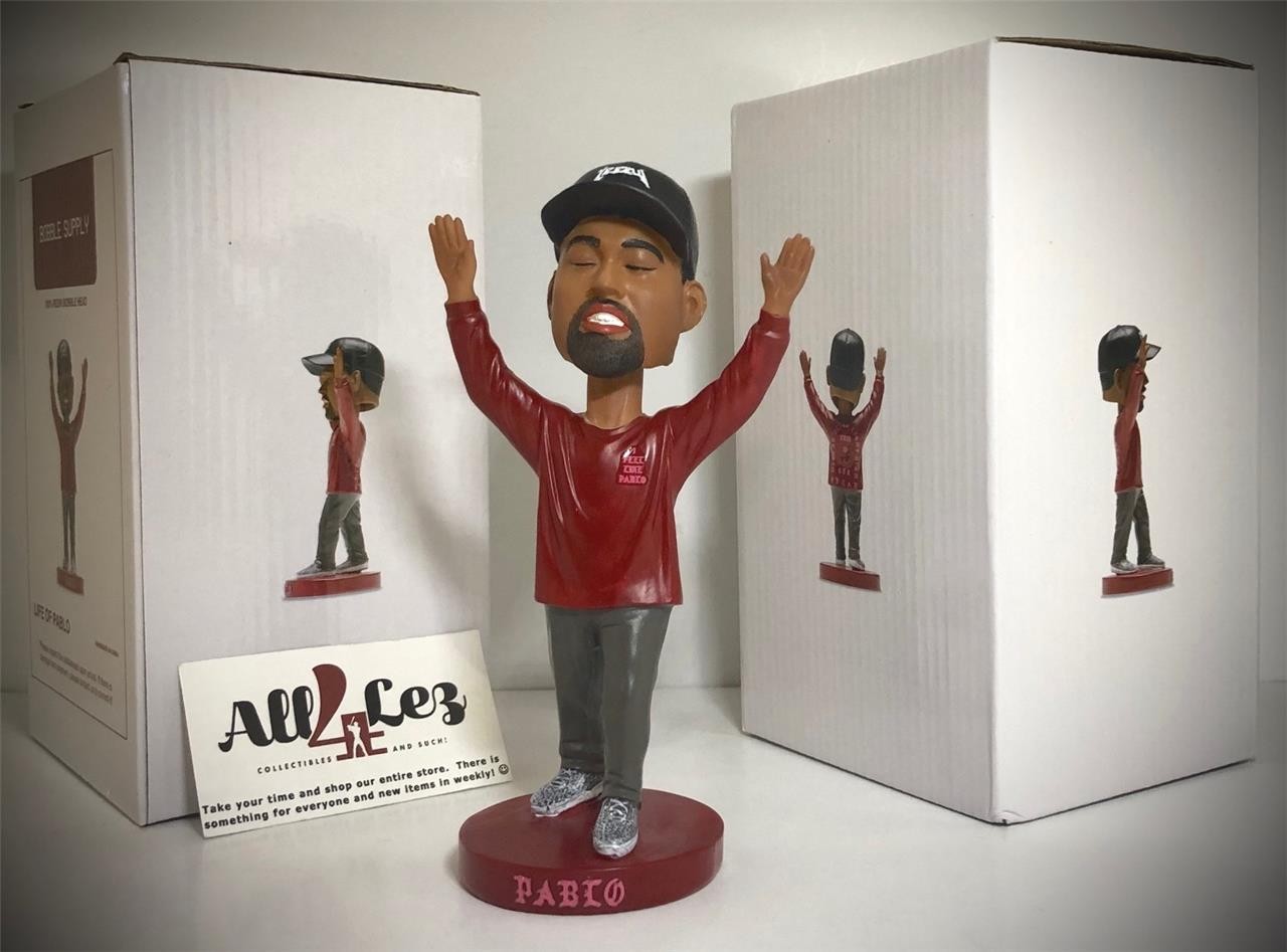 2020 KANYE WEST YEEZUS ALBUM LIFE OF PABLO BOBBLEHEAD "YEEZY" ~ NIB