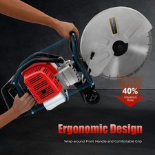 Gas Concrete Cut off Saw 2 Stroke 52 CC Cement Masonry Wet Dry Saw Cutter+Blade