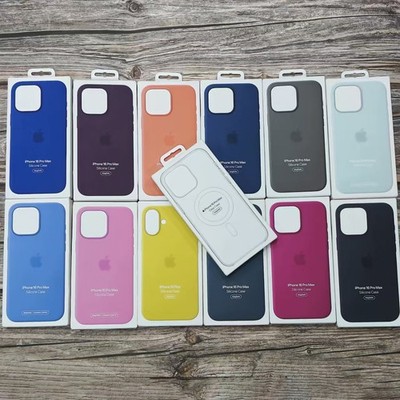 For iPhone 16 Pro Max 16 Plus 16 Magnetic Original  Silicone Case /Magsafe Cover