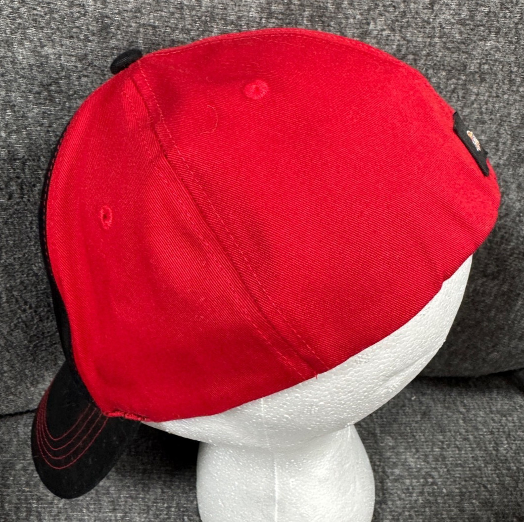 Dickies Baseball Cap Hat Red Black Embroidered View 5