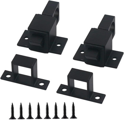Self-Closing Latch, Security Pull Ring Spring Bounce Door Bolt for Window Shed,