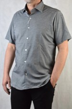 NIUHE Camicie Uomo Manica Corta Basic Leisure Slim Fit Casual In Colori - Foto 4