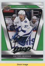 2025-26 Upper Deck MVP Green Script Victor Hedman #168 READ u2v