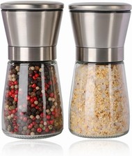 Stainless Steel Salt and Pepper Grinder Set
