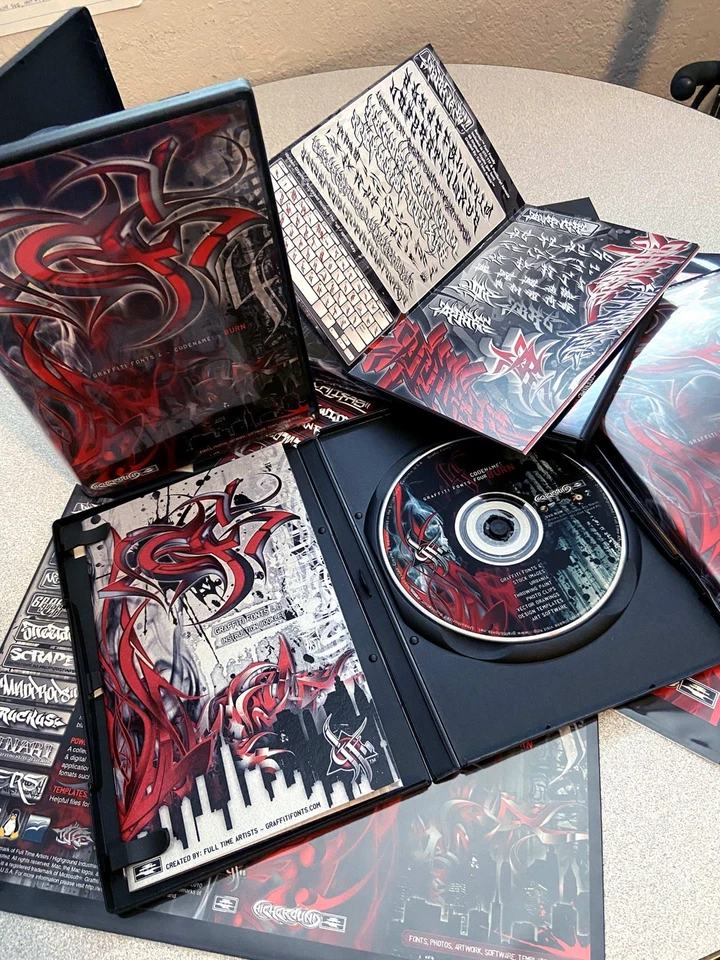 Graffiti Fonts 4.0 Royalty Free Fonts & Artwork - 100 fonts, 600+ vector & img - Image 2 of 4