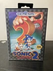 Sonic The Hedgehog 2 Sega Genesis Authentic Tested & Working Retail Barcode