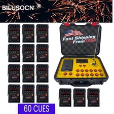 60 Cues Wireless Fireworks Firing System Remote for DJ Stage Effect Pyros Kit