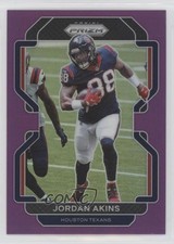 2021 Panini Prizm Purple Prizm 19/125 Jordan Akins #35 0u8k
