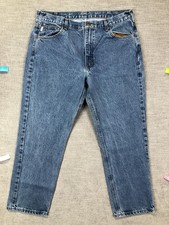 Carhartt Jeans Mens 38x30 Blue Relaxed Straight Denim Medium Wash Casual