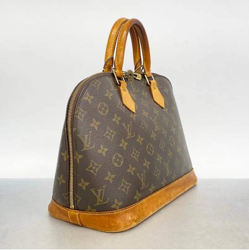Louis Vuitton Alma PM Monogram Handbag M51130 Brown Canvas with Padlock & Key - Image 2 of 4