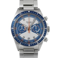TUDOR Heritage Chrono 70330B Opaline/Blue WATCH 734409