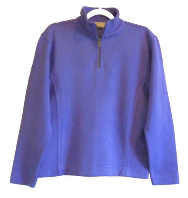 Tommy Bahama Soft Women's Purple Zip Up Neck Sweatshirt Sweater SZ S 4 - 6