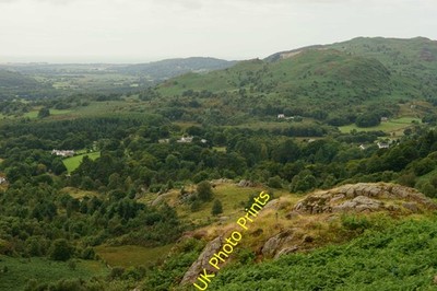 Foto A2 Blick Richtung Muncaster Fell Eskdale grün von den Fjells aus gesehen, c2013