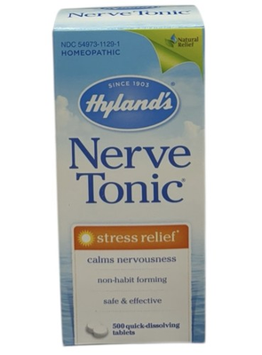 #ad Hyland#x27;s Nerve Tonic Homeopathic Stress Relief Calm 500 Quick Dissolving Tablets $74.99