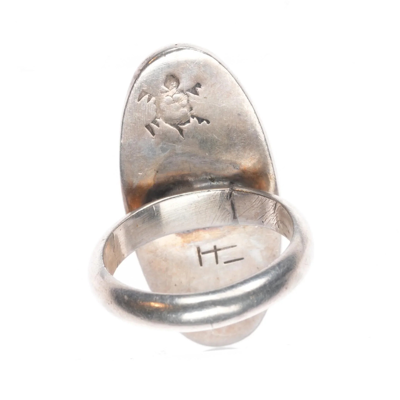 sz3.5 Mitchell sockyma Hopi overlay ring sterling sil… - Gem
