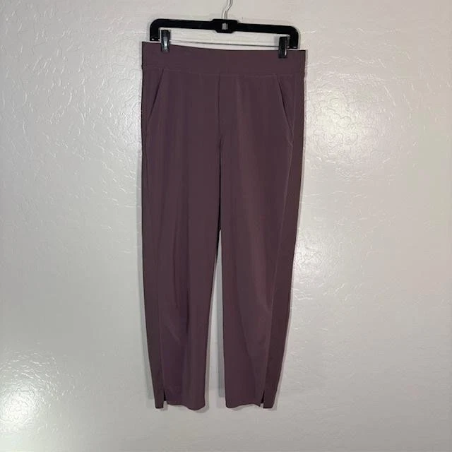 Athleta Jogger Pants Womens 6 Pink Pull On Tapered Travel Brooklyn Ankle