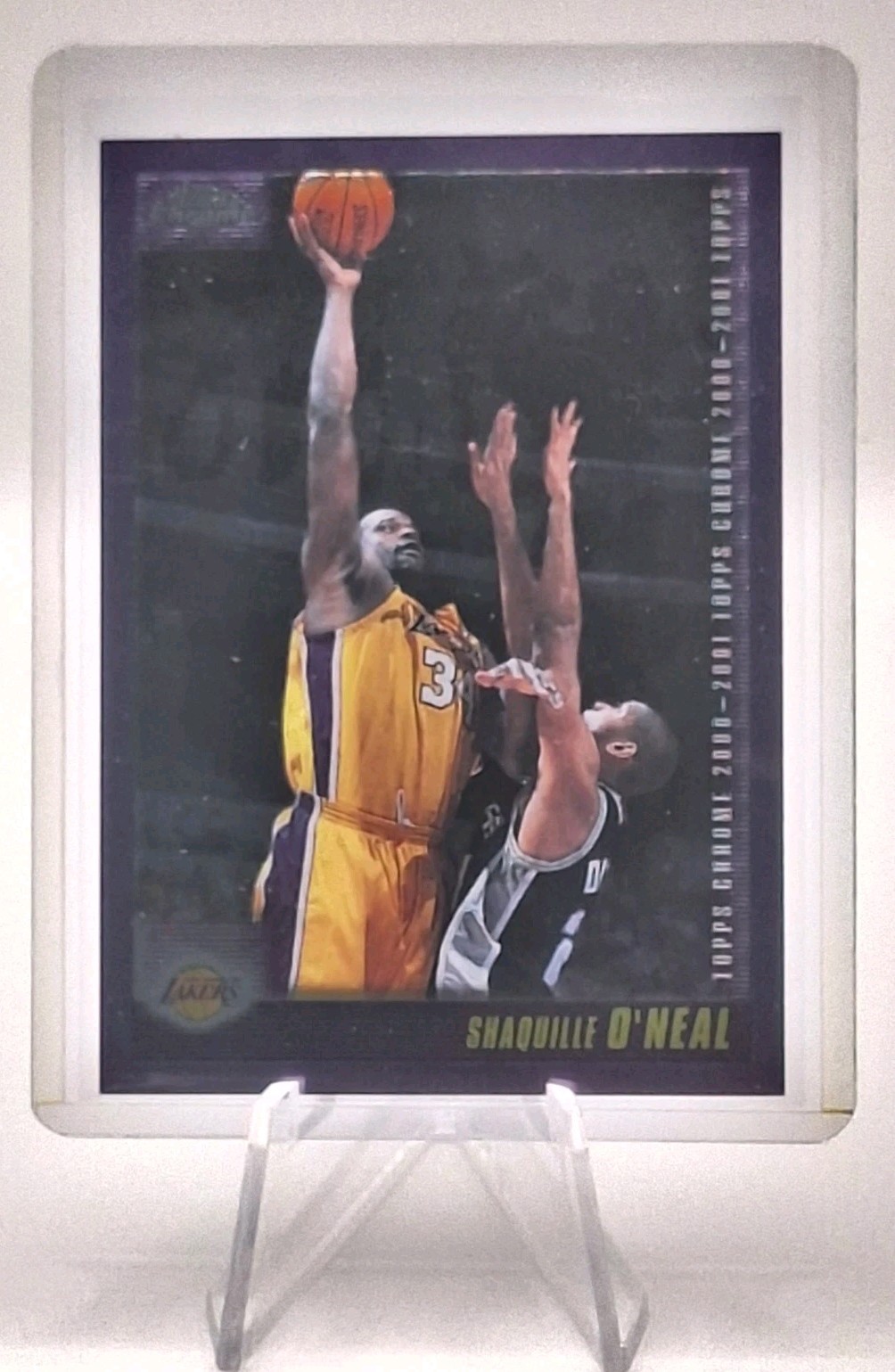 2000-01 Topps Chrome Shaquille O'Neal Card #8 Los Angeles Lakers NBA HOFer