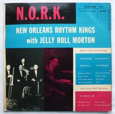 New Orleans Rhythm Kings NORK LP Riverside RLP12102 VG/VG 1960s