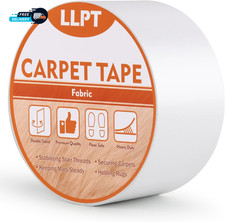 Double Sided Carpet Tape for Area Rugs 2" X 16.5 Ft Residue Free Heavy Duty