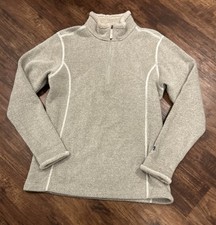 Kuhl Alfapaca Fleece 1/4 Zip Pullover Sherpa Trim Women’s Size L EUC