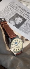 Montre style aviation Spirit of St Louis pilote New York Paris 1927 grand cadran