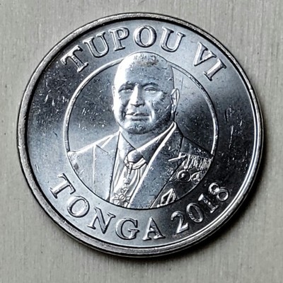TONGA   5 SENITI   2018 OCEANIA COIN BRILLIANT UNCIRCULATED