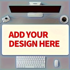 Custom Large Gaming Mouse Pad - Ultra-Thick Rubber Desk Mat with a Non-Slip
