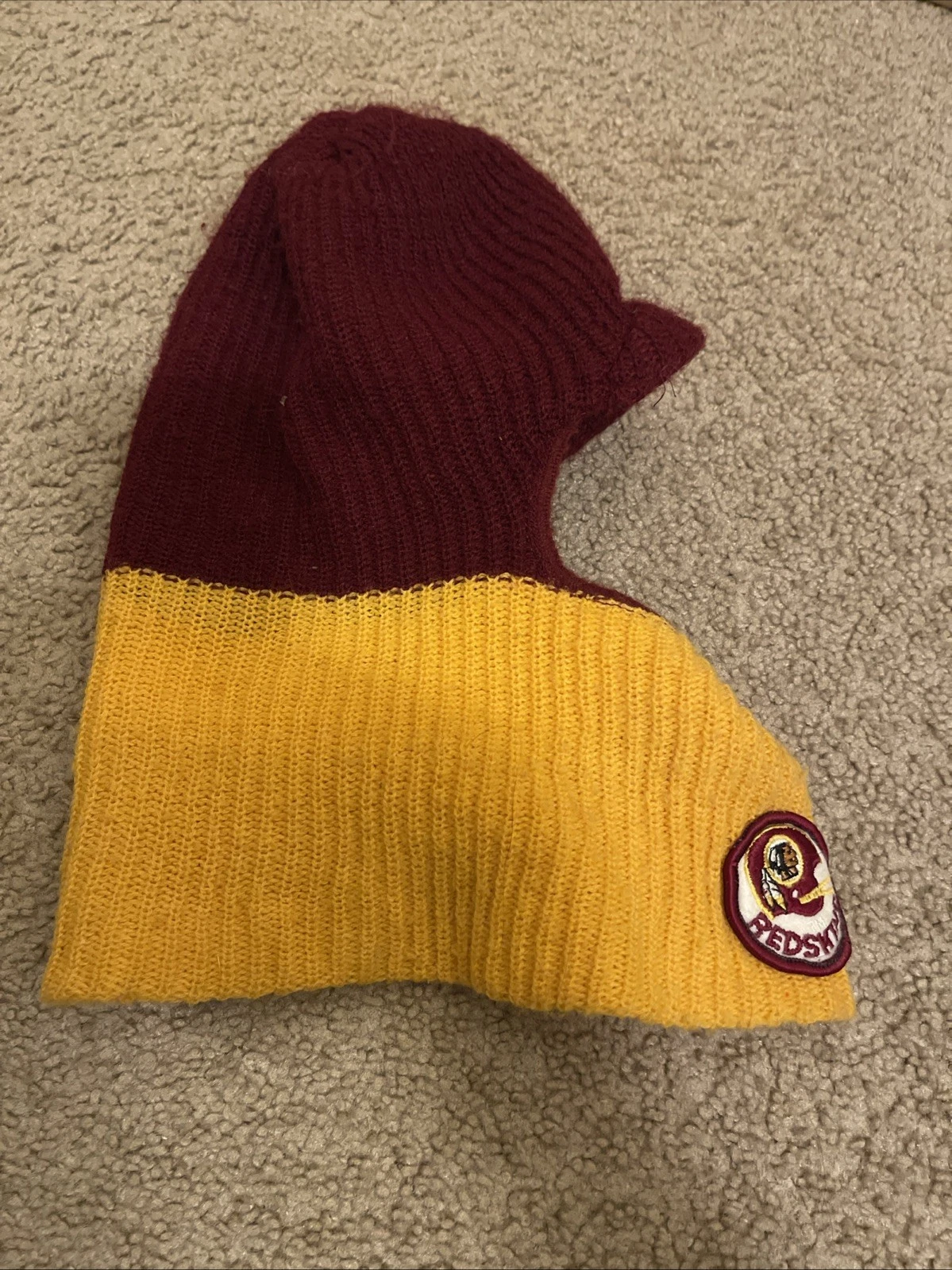 Vintage Washington Redskins/Commanders Knit Ski Mask Very Rare Knit balaclava