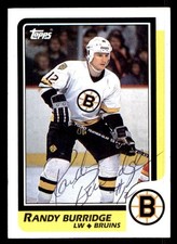 1986 Topps Hockey #70 Randy Burridge Signed Autograph (no COA)
